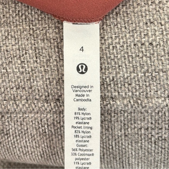 NWT Lululemon Groove Pant SHR Flare Nulu Size 4 In Brier Rose - Picture 7 of 7